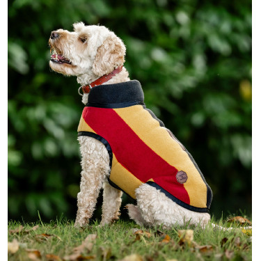 Horseware Newmarket Fleece-Decke für Hunde Weißgold