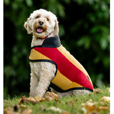 Horseware Newmarket Fleece-Decke für Hunde Weißgold