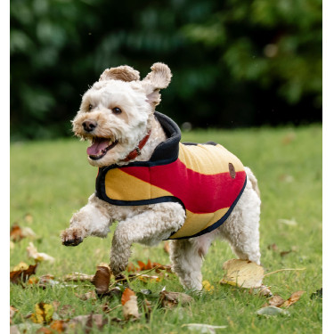 Horseware Newmarket Fleece-Decke für Hunde Weißgold