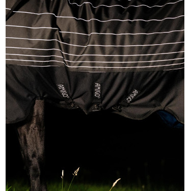 Horseware Amigo 1200D FieldSafe Reflectech Plus Weidedecke 50 g Schwarz / reflektierendes Schwarz Horseware Amigo 1200D FieldSafe Reflectech Plus Weidedecke 50 g Schwarz / reflektierendes Schwarz