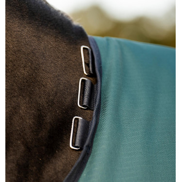Horseware Amigo Ripstop 900D Turnout 100g Decke Grün Dynastie / Marineblau / Silber
