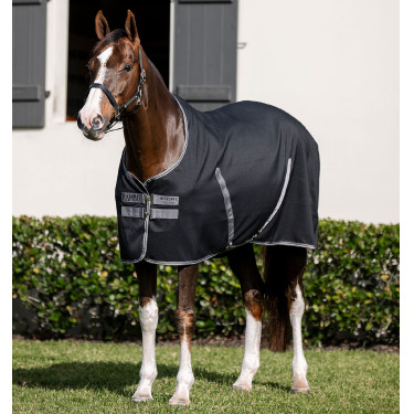 Horseware Rambo Boxdecke Mikrofaserfutter Schwarz / Sturm / Silbergrau