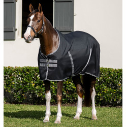 Horseware Rambo Boxdecke Mikrofaserfutter Schwarz / Sturm / Silbergrau