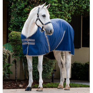 Horseware Rambo Boxdecke Mikrofaserfutter Marine / Gewitter / Silbergrau Marineblau