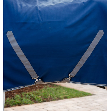 Horseware Rambo Boxdecke Mikrofaserfutter Marine / Gewitter / Silbergrau Marineblau