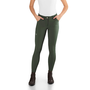 Damen-Reithose Ego7 Jumping PT Khaki Gr&uuml;n