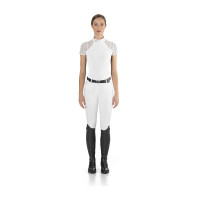 Wettkampf-Poloshirt Florentine Ego7 Langarm Damen Weiß Wei&szlig;