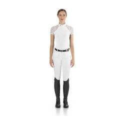 Wettkampf-Poloshirt Florentine Ego7 Langarm Damen Weiß Wei&szlig;