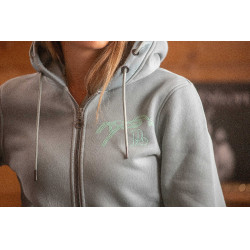 Fluoreszierendes Sweatshirt Pénélope Salbeigrün Gr&uuml;n