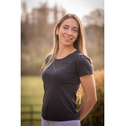 T-Shirt Pénélope Techty Kurzarm Grau