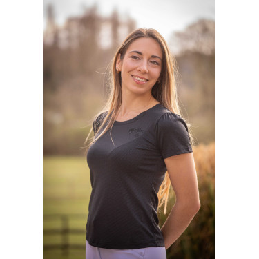 T-Shirt Pénélope Techty Kurzarm Grau