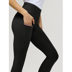 Damenreitleggings Tommy Hilfiger Equestrian Elmira mit Vollgrip Schwarz