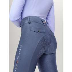 Tommy Hilfiger Equestrian Highland Hybrid Damen-Vollbesatzreithose Verwaschenes Indigo