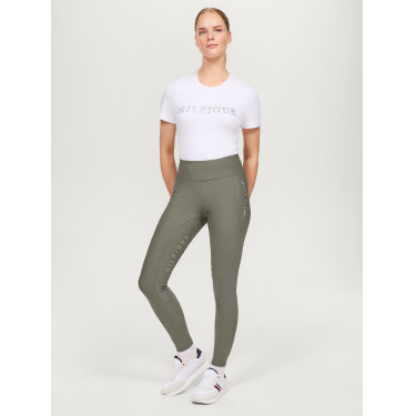Damenreitleggings Tommy Hilfiger Equestrian Devon Full Grip Asche Marineblau