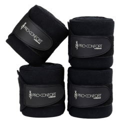 Set aus 4 Ruhebandagen ProConfort Pim Schwarz