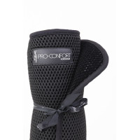 Set aus 2 Unterbandagen 3D-Mesh Velours ProConfort Pilmo Schwarz