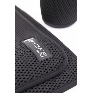 Set aus 2 Unterbandagen 3D-Mesh Velours ProConfort Pilmo Schwarz