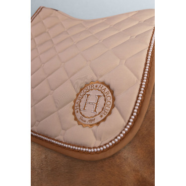 Sattelpad Harcour Etoile Perlenverzierung Champagner Beige