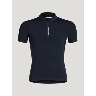 Trainingspolo Palma Tommy Hilfiger Equestrian 1/4 Zip Young Rider Kurzarm Wüstenhimmel Blau