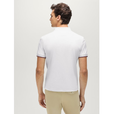 Kurzarm-Polo Davis Tommy Hilfiger Equestrian Herren Optisches Weiß Wei&szlig;