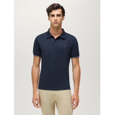 Kurzarm-Polo Davis Tommy Hilfiger Equestrian Herren Wüstenhimmel Blau