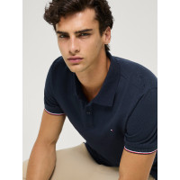 Kurzarm-Polo Davis Tommy Hilfiger Equestrian Herren Wüstenhimmel Blau