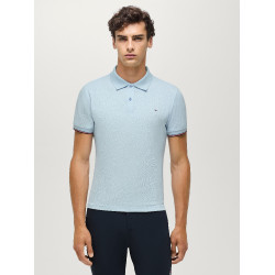 Kurzarm-Polo Davis Tommy Hilfiger Equestrian Herren Sanftes Blau