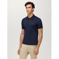 Technisches Polo Fresco Tommy Hilfiger Equestrian Herren kurzarm Wüstenhimmel Blau Technisches Polo Fresco Tommy Hilfiger Equestrian Herren kurzarm Wüstenhimmel Blau