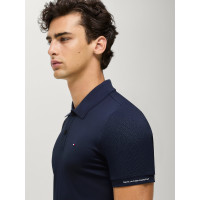 Technisches Polo Fresco Tommy Hilfiger Equestrian Herren kurzarm Wüstenhimmel Blau