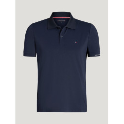 Technisches Polo Fresco Tommy Hilfiger Equestrian Herren kurzarm Wüstenhimmel Blau Technisches Polo Fresco Tommy Hilfiger Equestrian Herren kurzarm Wüstenhimmel Blau