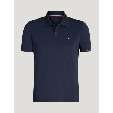 Technisches Polo Fresco Tommy Hilfiger Equestrian Herren kurzarm Wüstenhimmel Blau Technisches Polo Fresco Tommy Hilfiger Equestrian Herren kurzarm Wüstenhimmel Blau