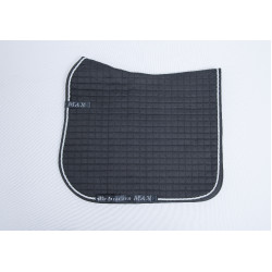 Bucas Satteldecke Logo Max Dressur Schwarz / Silber
