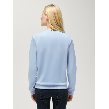 Damen-Rundhalspullover Belair mit Strass von Tommy Hilfiger Equestrian Sanftes Blau