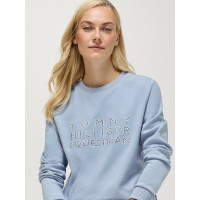 Damen-Rundhalspullover Belair mit Strass von Tommy Hilfiger Equestrian Sanftes Blau Damen-Rundhalspullover Belair mit Strass von Tommy Hilfiger Equestrian Sanftes Blau
