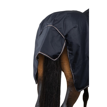 Außendecke Glasgow mit Fleecefutter und reflektierenden Elementen Horze Heidelbeere Grau