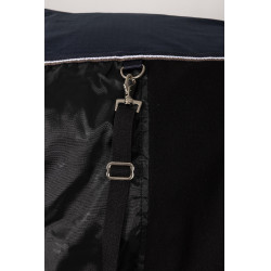 Außendecke Glasgow mit Fleecefutter und reflektierenden Elementen Horze Heidelbeere Grau