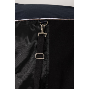 Außendecke Glasgow mit Fleecefutter und reflektierenden Elementen Horze Heidelbeere Grau