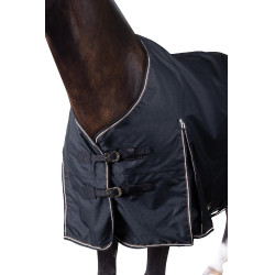 Outdoor-Decke Glasgow 100 g Pony Horze Heidelbeere Grau