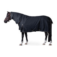Außendecke mit Halsteil Glasgow 100 g Pony Horze Heidelbeere Grau