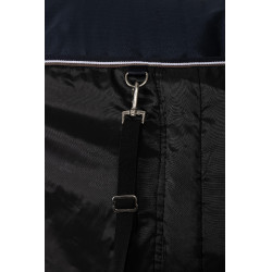 Außendecke mit Halsteil Glasgow 100 g Pony Horze Heidelbeere Grau