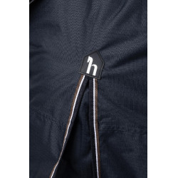 Outdoor-Decke mit Halsteil Glasgow 300 g Pony Horze Heidelbeere Grau