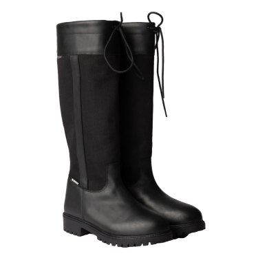 Wasserdichte Outdoor-Stiefel Horze York mit hohem Schaft Schwarz