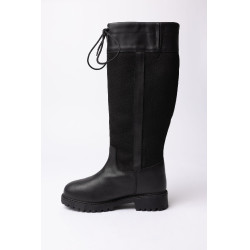 Wasserdichte Outdoor-Stiefel Horze York mit hohem Schaft Schwarz