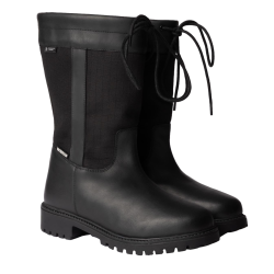Wasserdichte Outdoor-Stiefel Horze York mit mittelhohem Schaft Schwarz