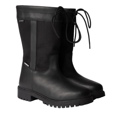 Wasserdichte Outdoor-Stiefel Horze York mit mittelhohem Schaft Schwarz