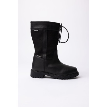 Wasserdichte Outdoor-Stiefel Horze York mit mittelhohem Schaft Schwarz