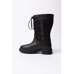 Wasserdichte Outdoor-Stiefel Horze York mit mittelhohem Schaft Schwarz