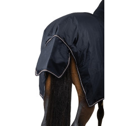 Horze Glasgow 300 g Outdoordecke mit Halsteil Combo Heidelbeere Grau