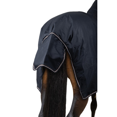 Horze Glasgow 300 g Outdoordecke mit Halsteil Combo Heidelbeere Grau