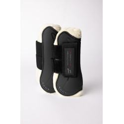 Gamaschen mit Kunstfell Horze Armour Airflow Schwarz